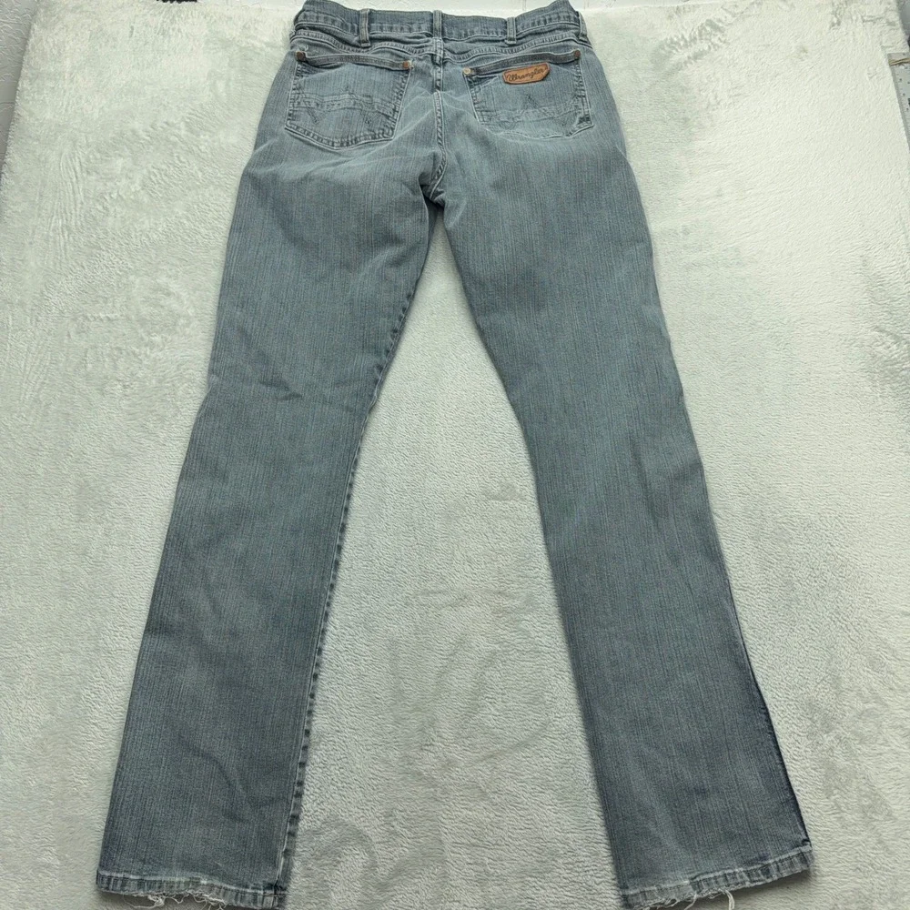 Wrangler Jeans Mens 34x36 Blue Retro Straight Leg 88MWZJM Stretch Denim